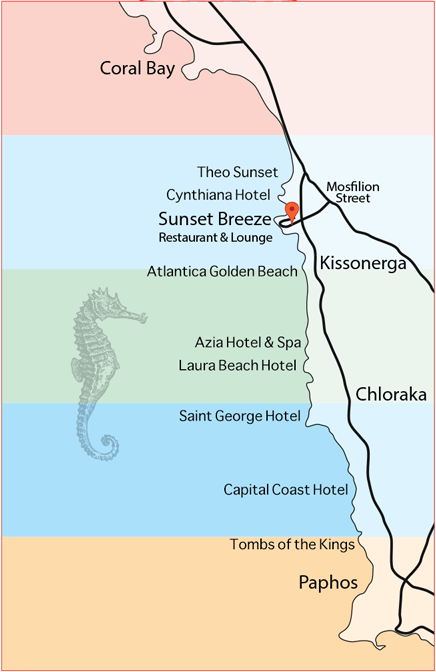 Map to Sunset Breeze